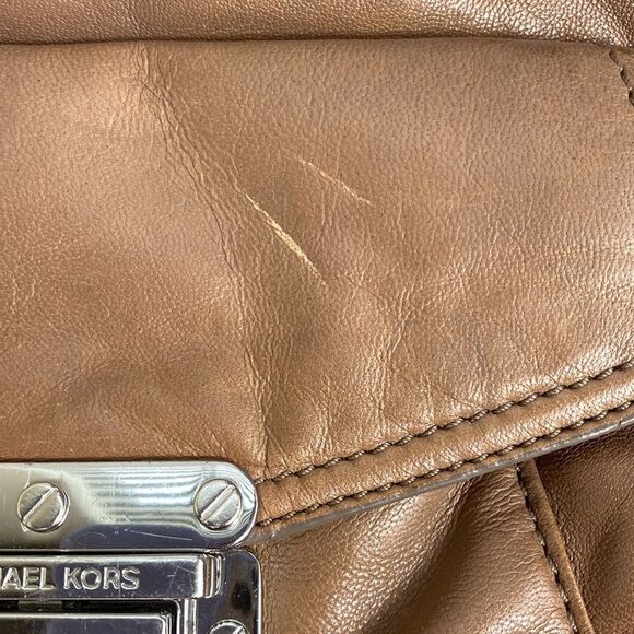 Michael Kors tan leather hobo shoulder bag - Picture 9 of 14